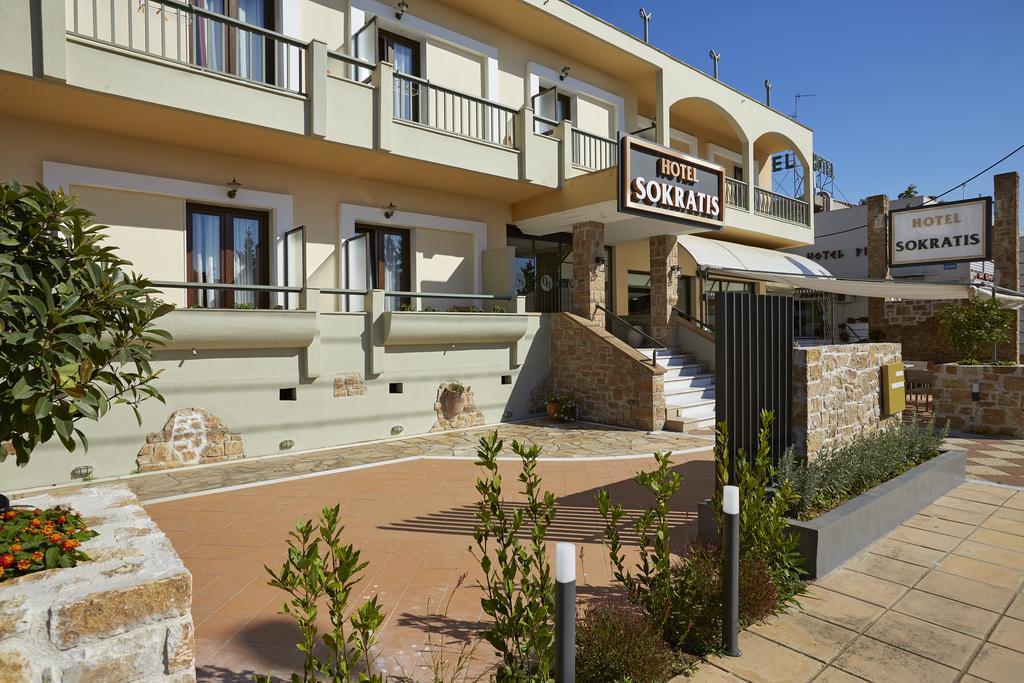 Sokratis Hotel Nea Moudania Bagian luar foto
